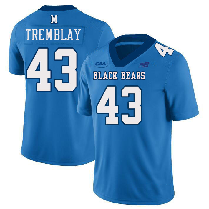 Maine Black Bears #43 Samuel Tremblay College Football Jerseys,Uniforms-Light Blue